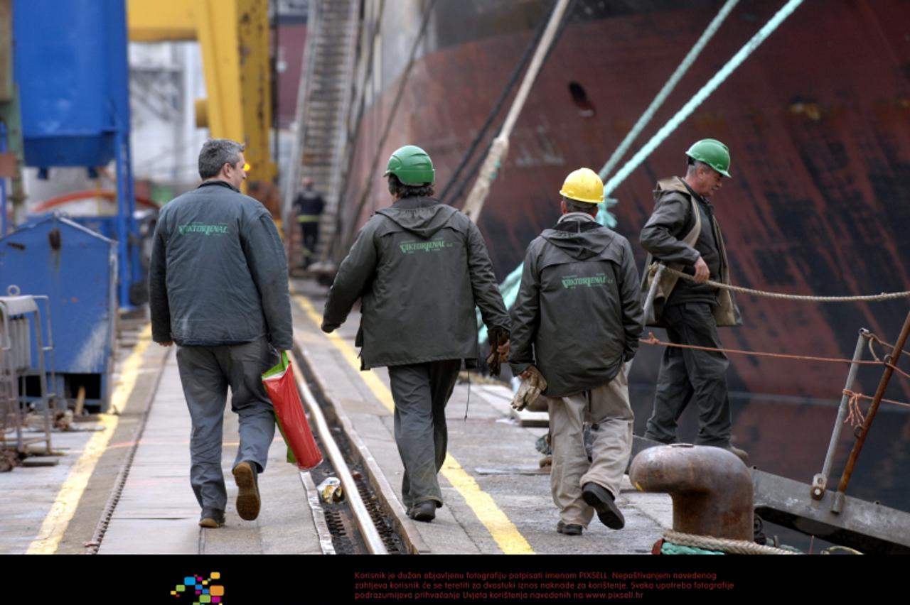\'21.03.2011., Rijeka - Brodogradiliste Viktor Lenac.  Photo: Goran Kovacic/PIXSELL\'