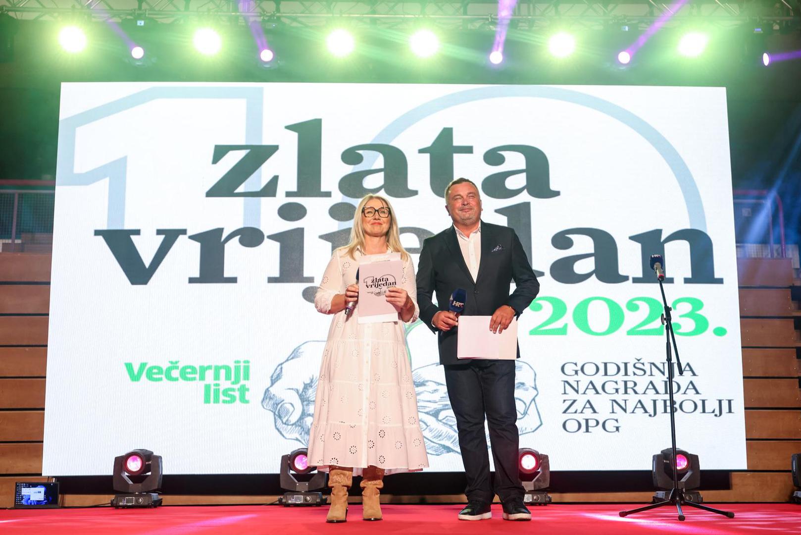 15.09.2023., Zagreb - Svecano proglasenje pobjednika izbora za najbolji OPG u Hrvatskoj „Zlata vrijedan“ u Bocarskom domu. Photo: Boris Scitar/PIXSELL