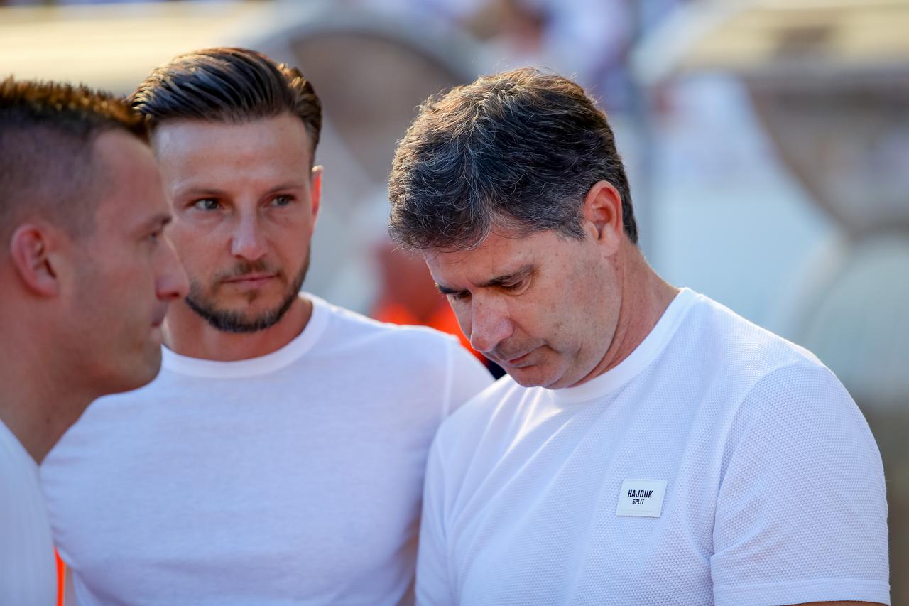 Split: Zagrijavanje igrača uoči utakmice Hajduk i Dinamo 