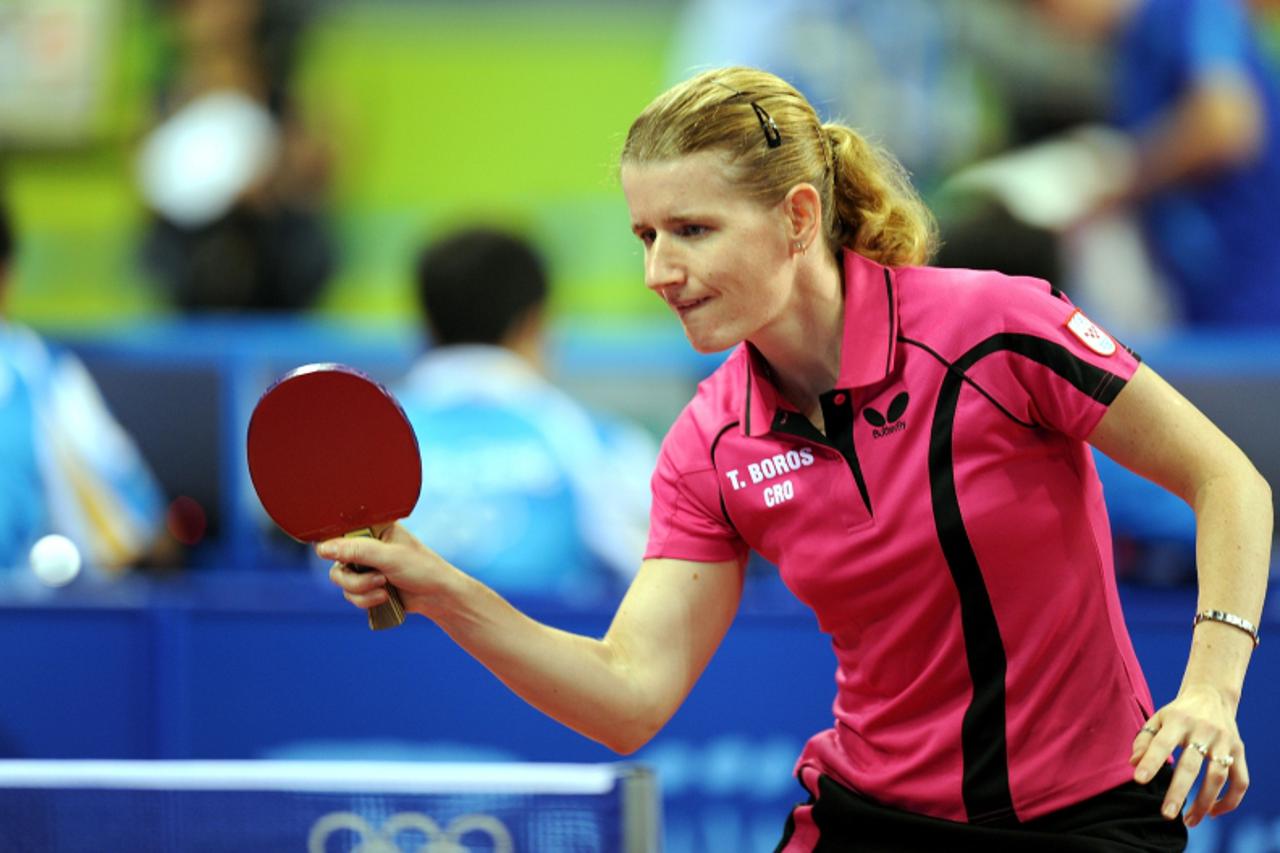 'sport...peking...14.08.2008.  peking, beijing 2008, olimpijske igre, olimpijada, stolni tenis, pingic, hrvatska - dominikanska republika, 3-1, parovi, tamara boros,  foto: Goran Stanzl'