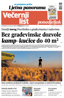 Večernji list naslovnica