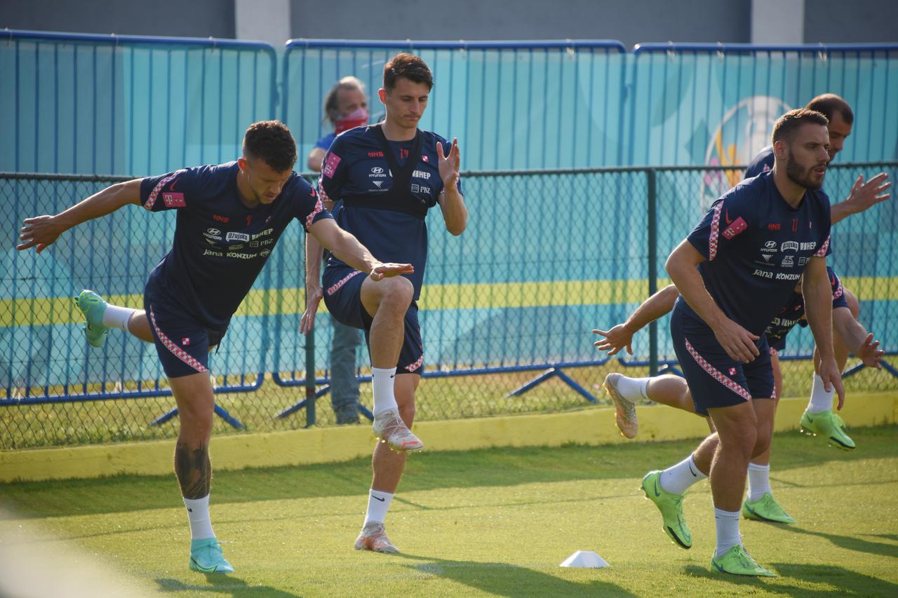 Popodnevni trening hrvatske nogometne reprezentacije u Rovinju