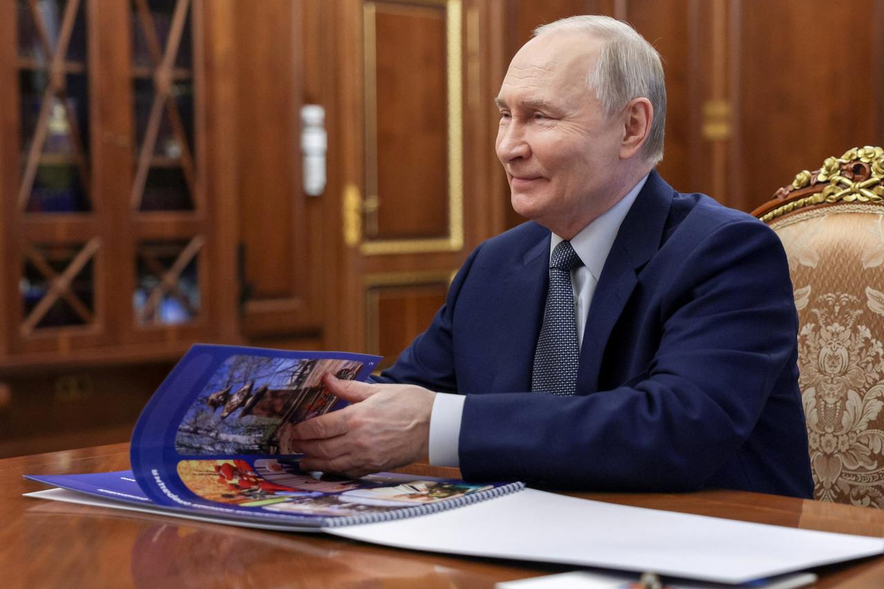 Russian President Vladimir Putin holds a meeting in Moscow