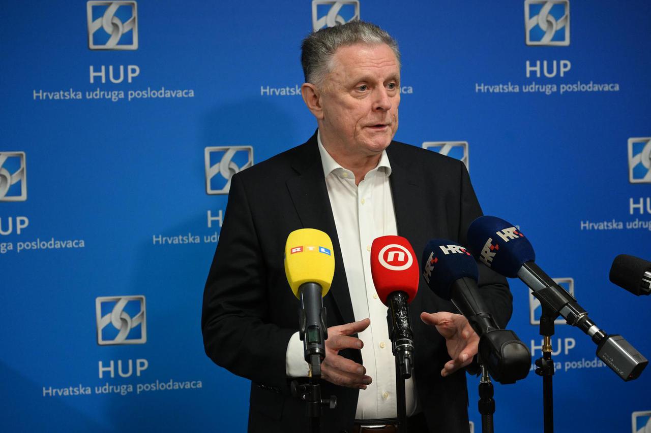 Zagreb: Izjave za medije nakon "Ekonomske kave" Hrvatske udruge poslodavaca 