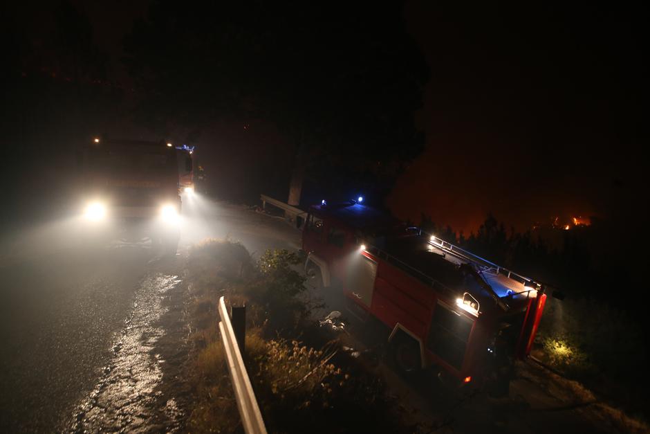 Požar se u Krilu Jesenice potpomognut jugom brzo približio kućama