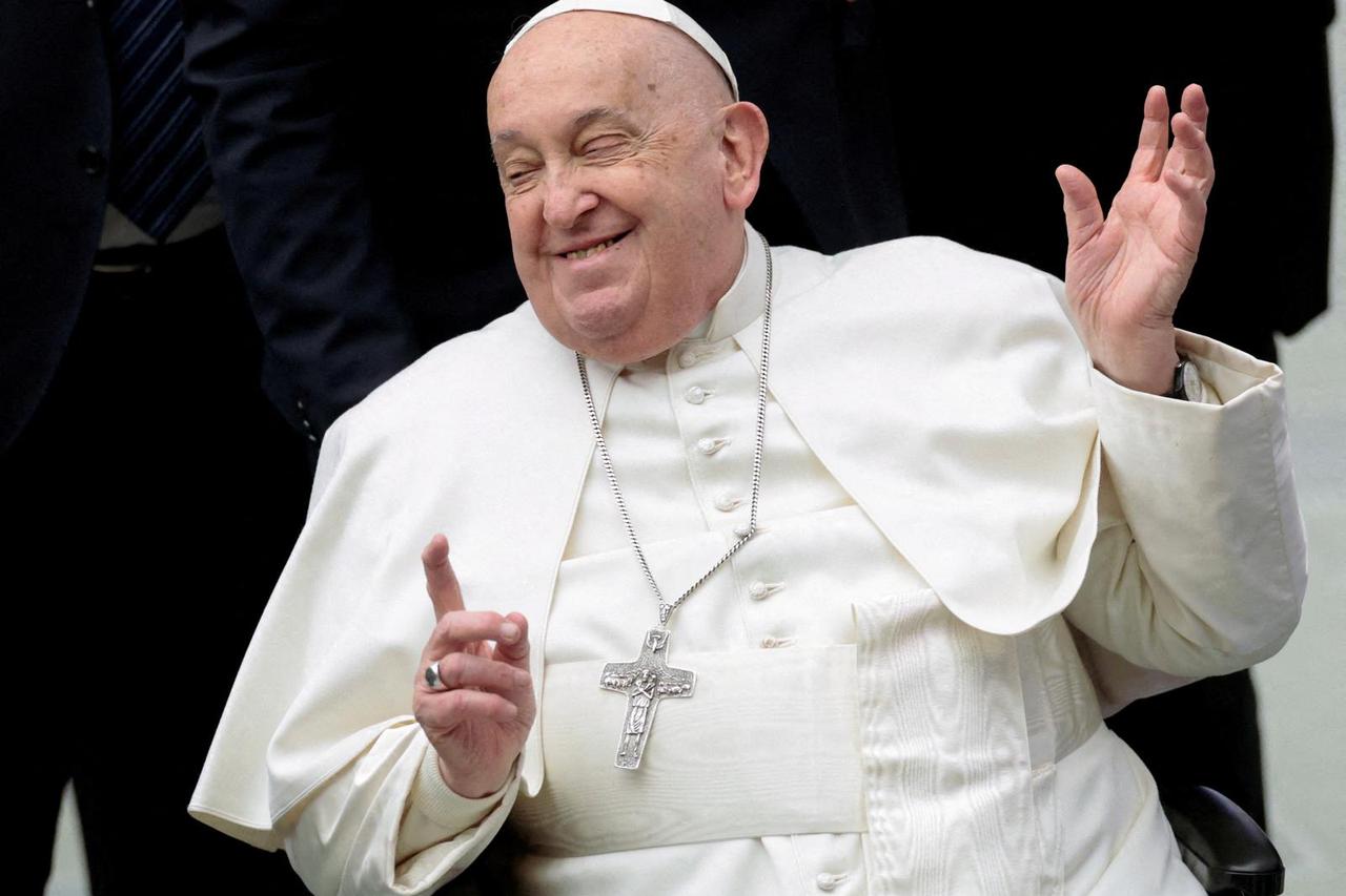 FILE PHOTO: Pope Francis holds weekly audience, at the Vatican