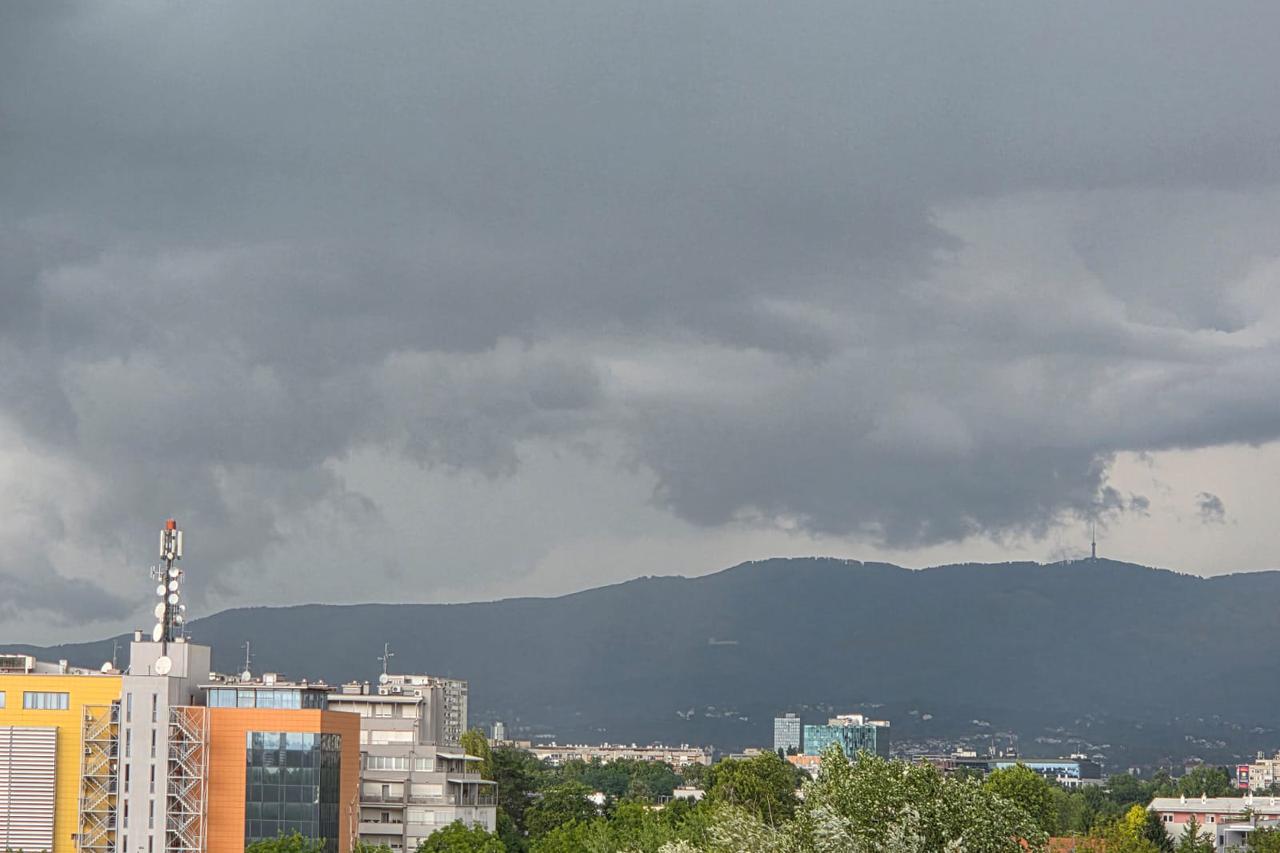 Kišovito vrijeme u Zagrebu