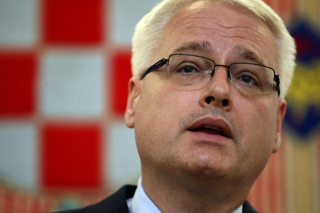 '25.08.2010., Zagreb - Predsjednik RH Ivo Josipovic iznio je svoje misljenje o rebalansu proracuna na press konferenciji. Photo: Jurica Galoic/PIXSELL'
