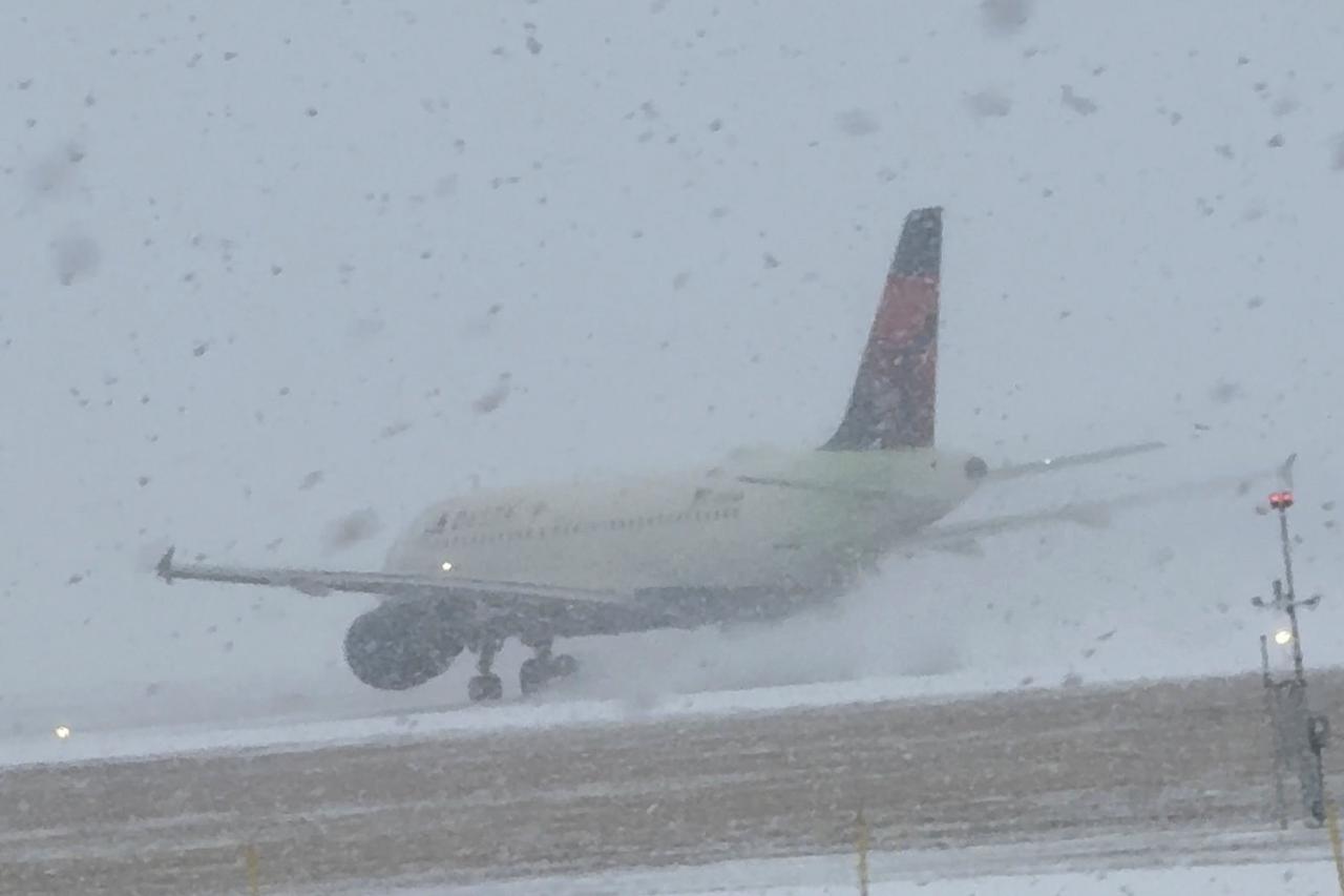 Winter storm in New York