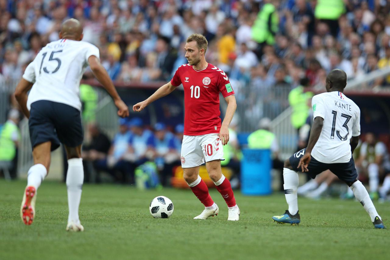 Christian Eriksen in DENMARK V FRANCE : GROUP C - 2018 FIFA WORLD CUP RUSSIA