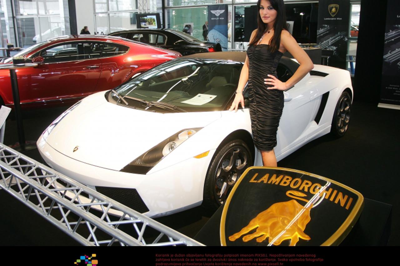 '27.03.2008., Zagreb - Zagreb Auto Show na Zagrebackom velesajmu. Lamborghini Gallardo Spyder.  Photo: Davor Puklavec/PIXSELL'