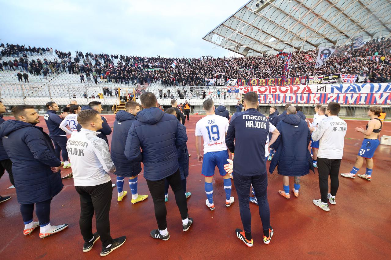 Na Poljudu sraz Hajduka i Slaven Belupa u 22. kolu SuperSport HNL-a