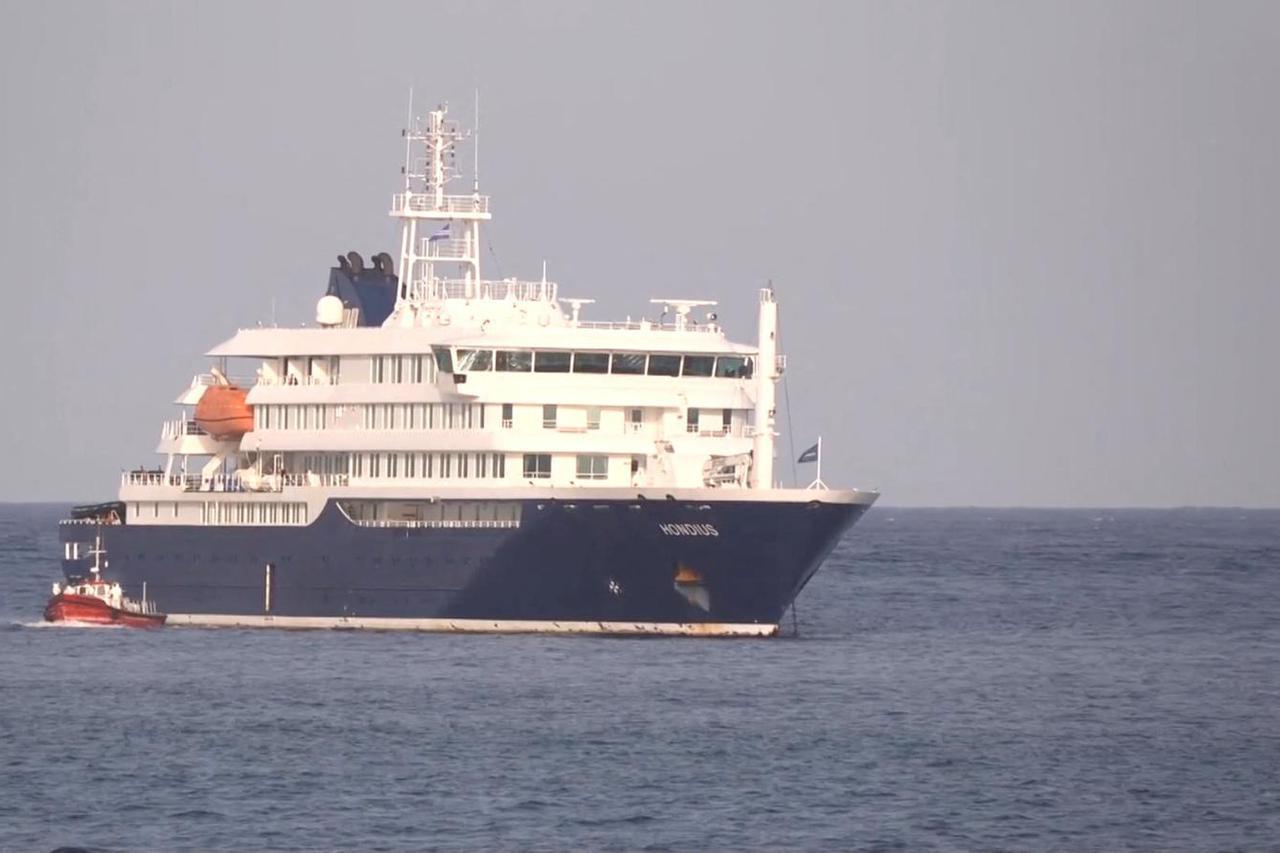Sick passengers evacuated by boat from Cruise Ship in Cape Verde's port
