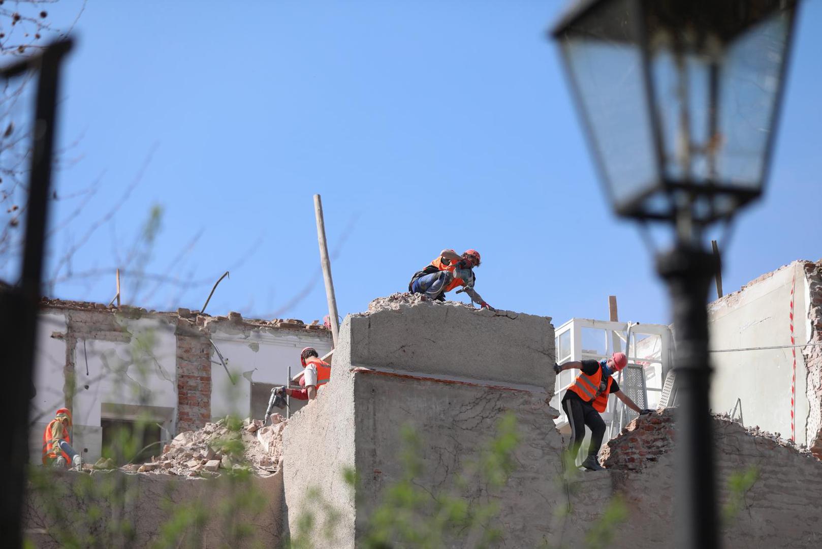 21.03.2023., Zagreb - Radovi na obnovi na Gornjem gradu su u punom jeku. Photo: Slaven Branislav Babic/PIXSELL