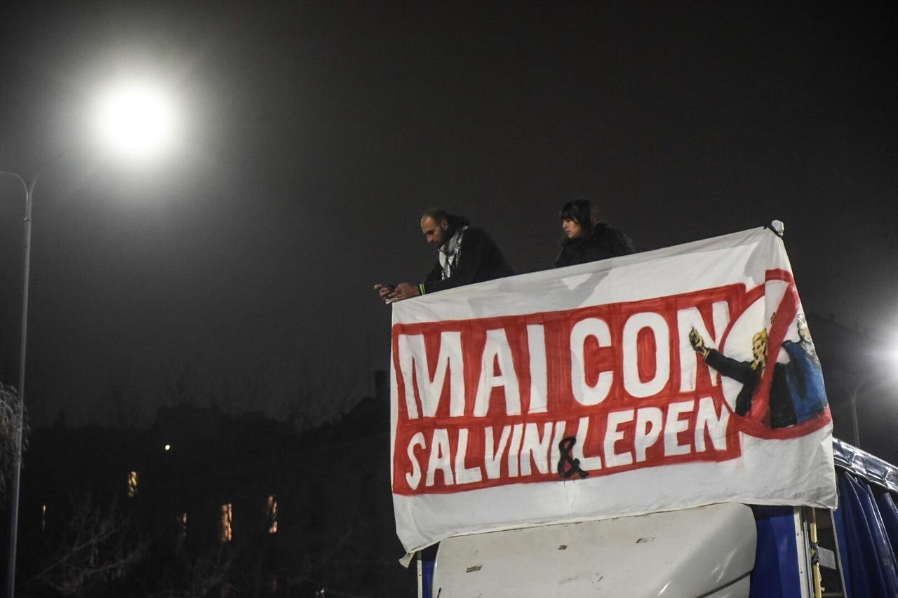 Milano: Prosvjed protiv sastanka Mattea Salvinija i Marine Le Pen