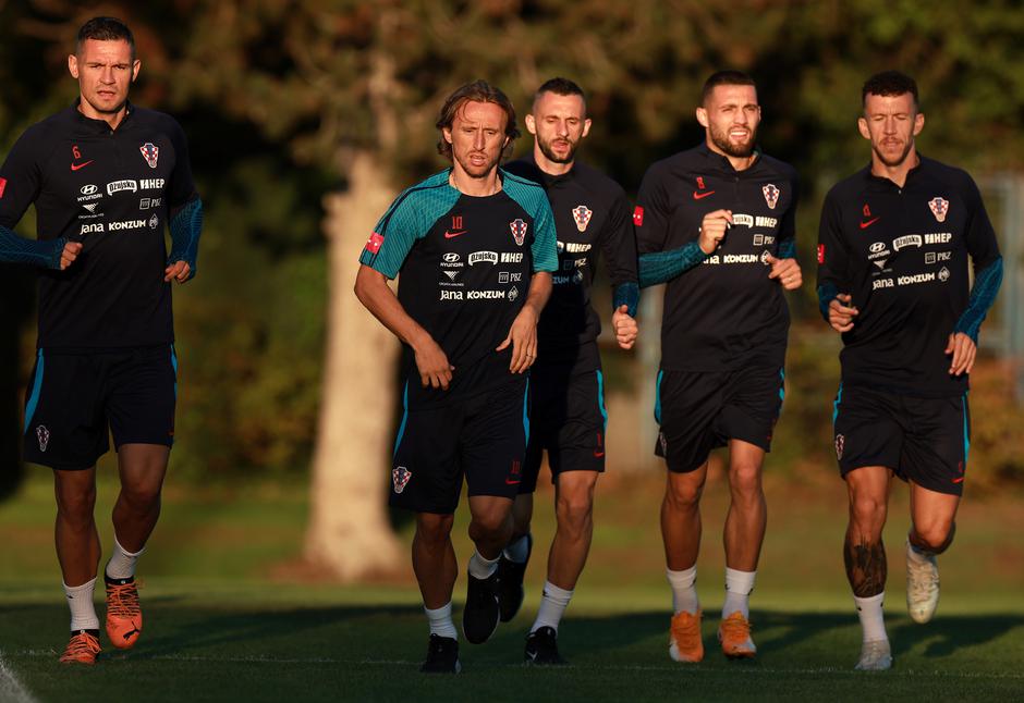 Zagreb: Hrvatska nogometna reprezentacija odradila trening na Maksimiru