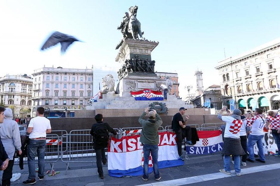 Hrvatski navijači u Milanu