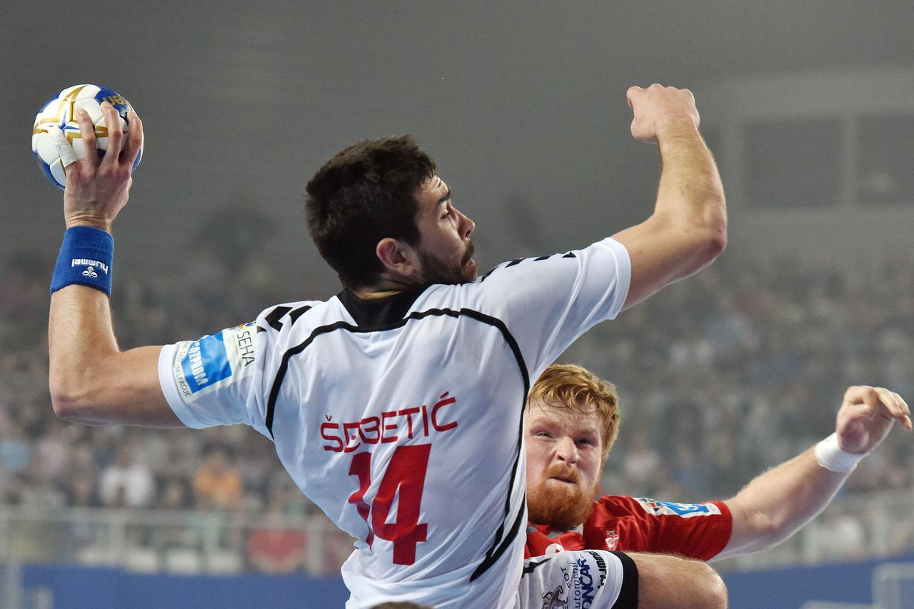 03.04.2016., Arena Varazdin, Varazdin - Final Four SEHA lige, utakmica za trece mjesto, HC Meshkov Brest - RK PPD Zagreb. Luka Sebetic. Photo: Vjeran Zganec-Rogulja/PIXSELL