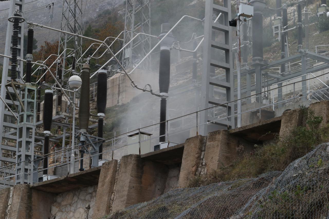 požar u Hidroelektrani Dubrovnik