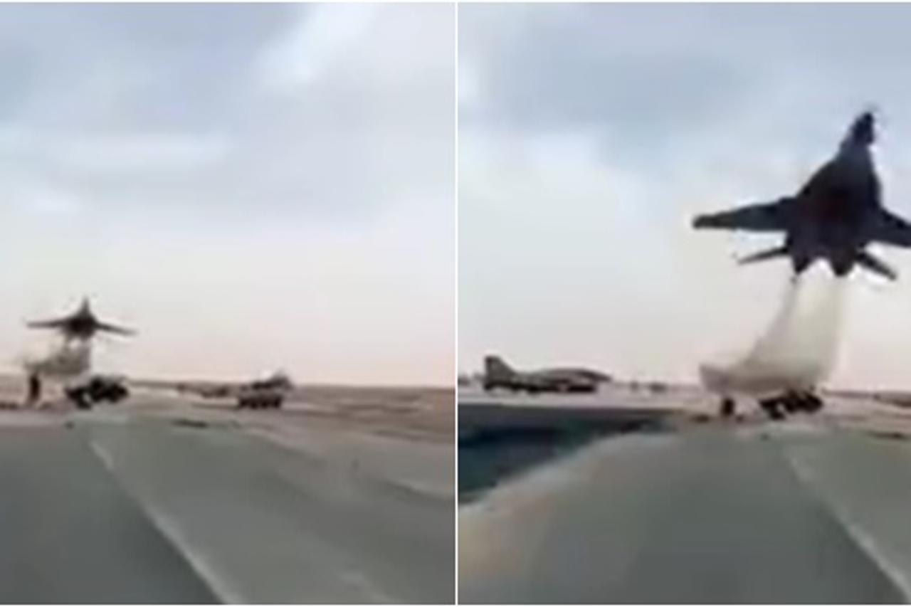 Zastrašujuća snimka iz Alžira - MiG u punoj brzini proletio iznad glava
