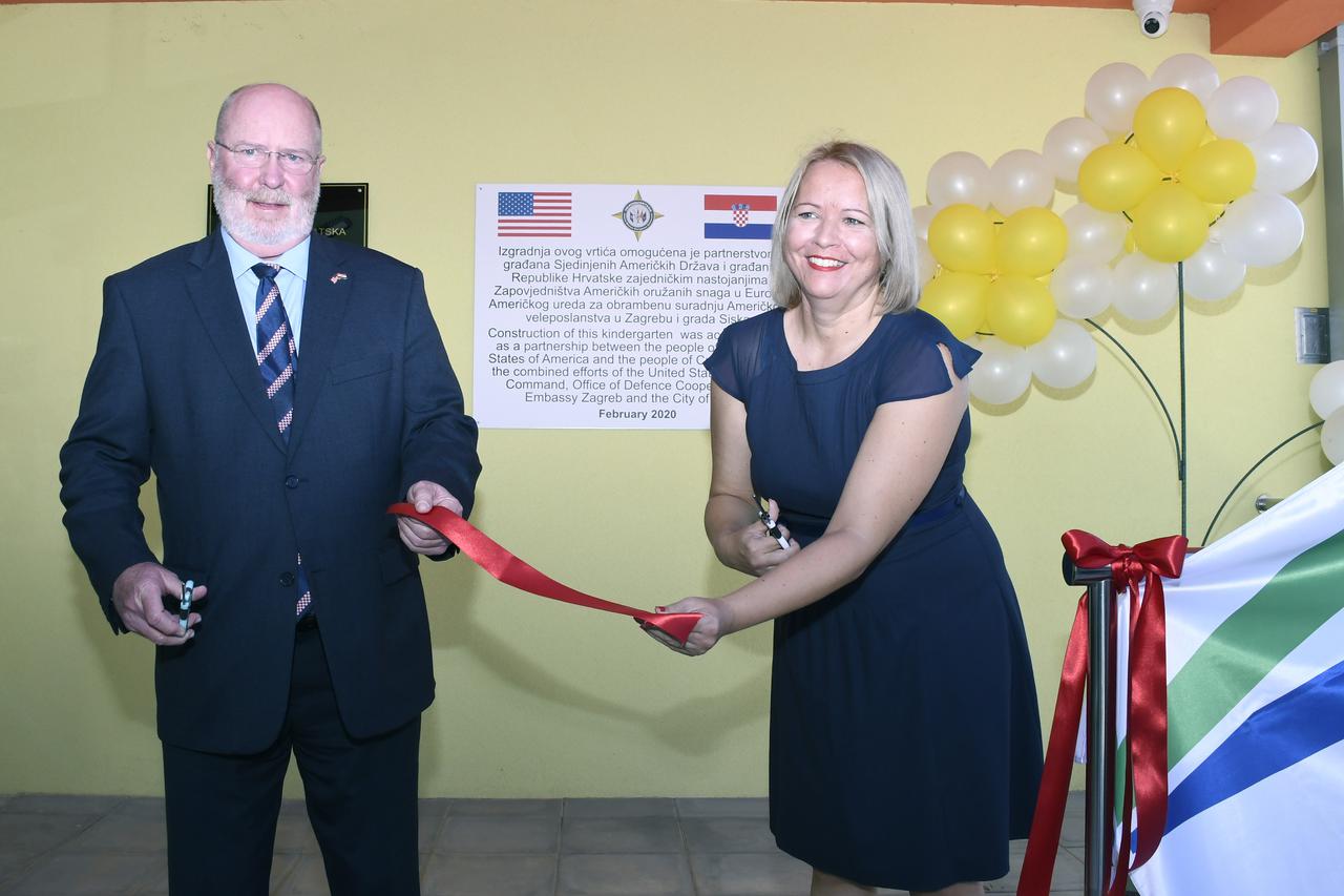 Sisak: Otvorenje vrtića Sunce čiju je izgradnju sufinancirala Vlada Sjedinjenih Američkih Država
