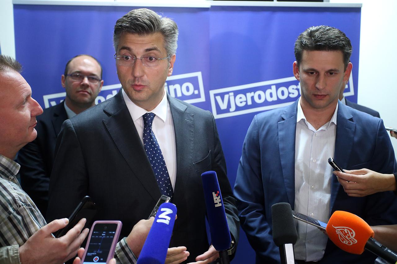 Andrej Plenković i Božo Petrov