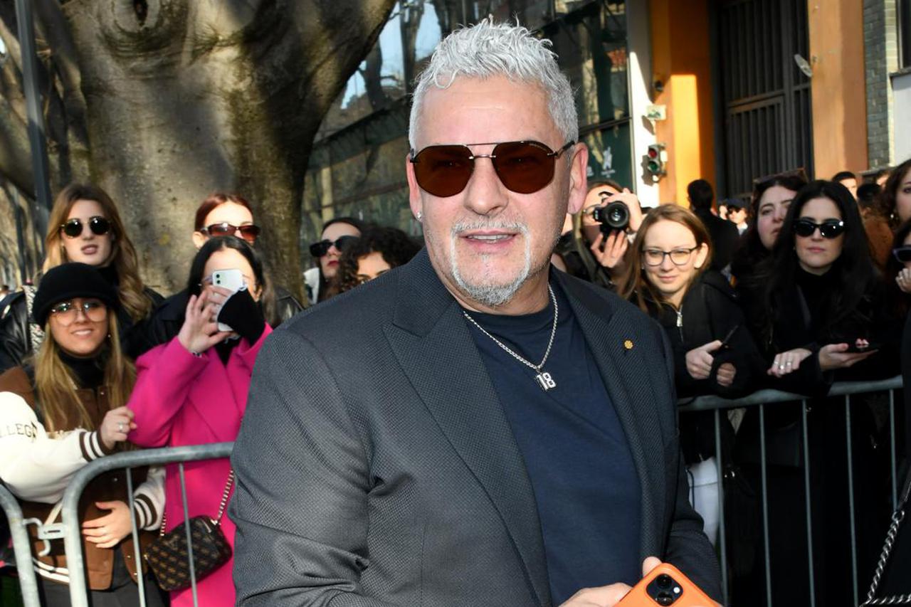 Milan, Guests arriving Emporio Armani fashion show - Milan Fashion Week Fall/Winter 2023/24