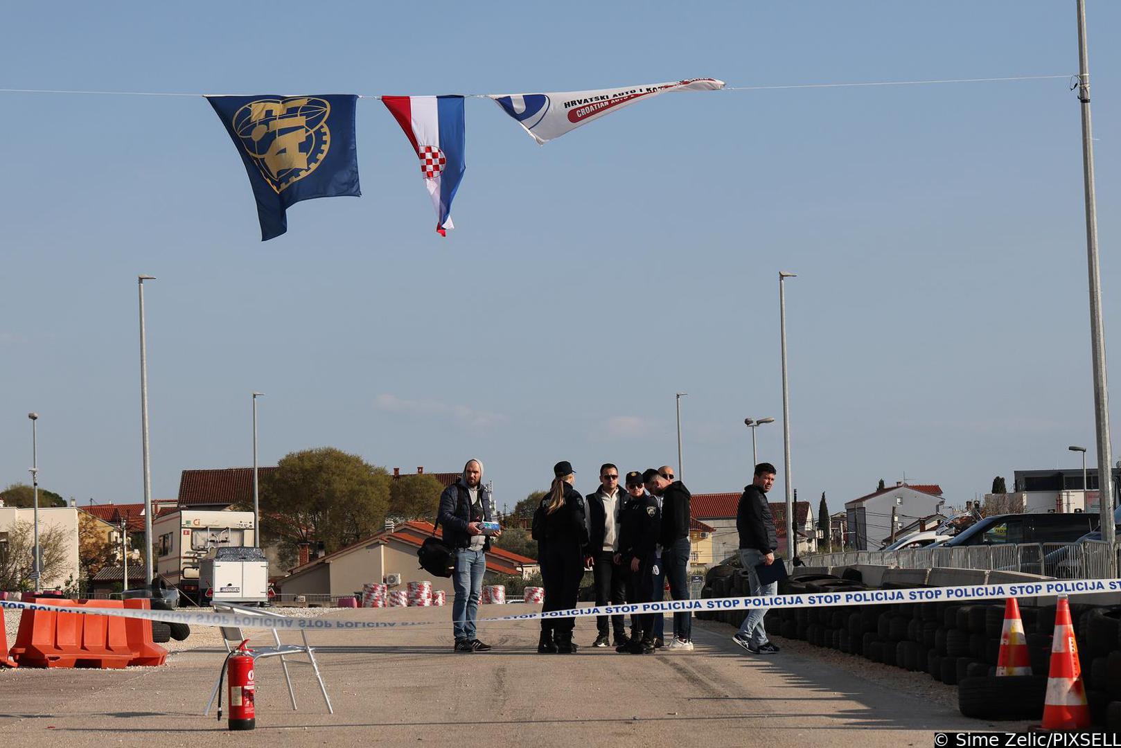 Natjecatelj je izletio unutar zatvorenog dijela trkališta gdje se odvijalo natjecanje
