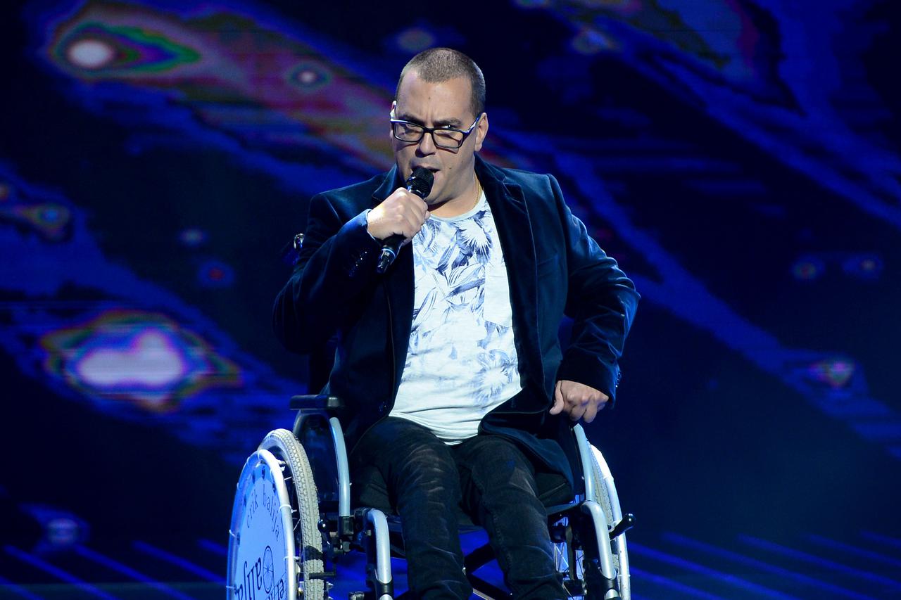 15.05.2016., Zagreb - U  Kineskom paviljonu zagrebackog velesajma odrzana je treca polufinalna emisija Supertalenta. Erik Balija. Photo: Marko Prpic/PIXSELL