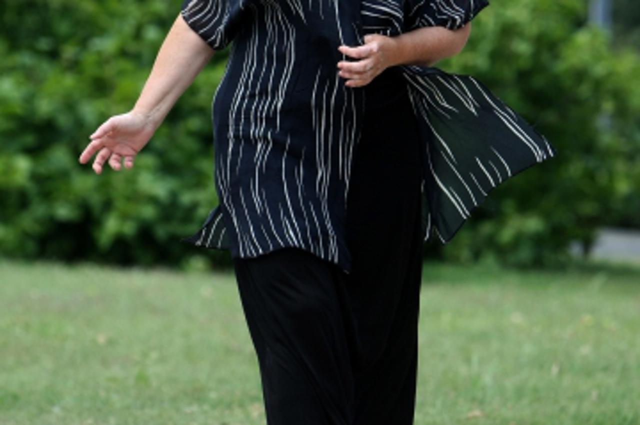 '05.07.2011. Zagreb, Hrvatska - Vlasta Knezovic, poznata hrvatska kazalisna i filmska glumica. Photo: Petar Glebov/PIXSELL'