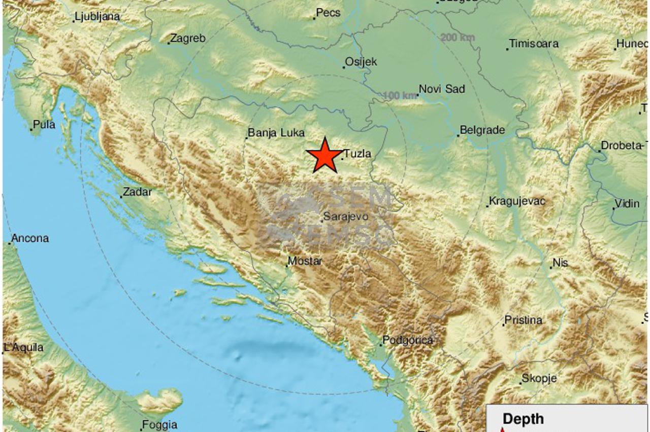 Potres kod Tuzle