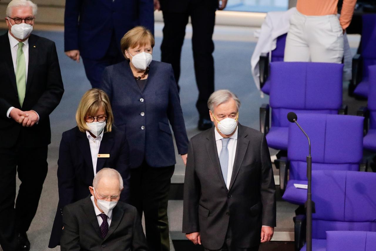 U.N. Secretary-General Guterres speaks at Bundestag in Berlin