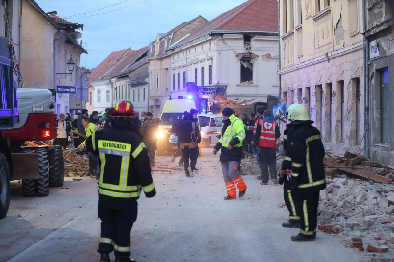 Posljedice razornog potresa u Petrinji i okolici