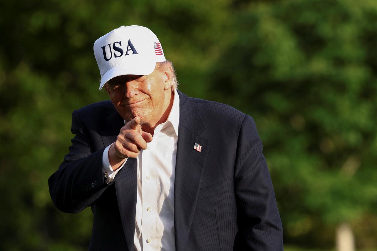 U.S. President Donald Trump returns to the White House after his trip to China