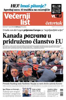 Večernji list naslovnica