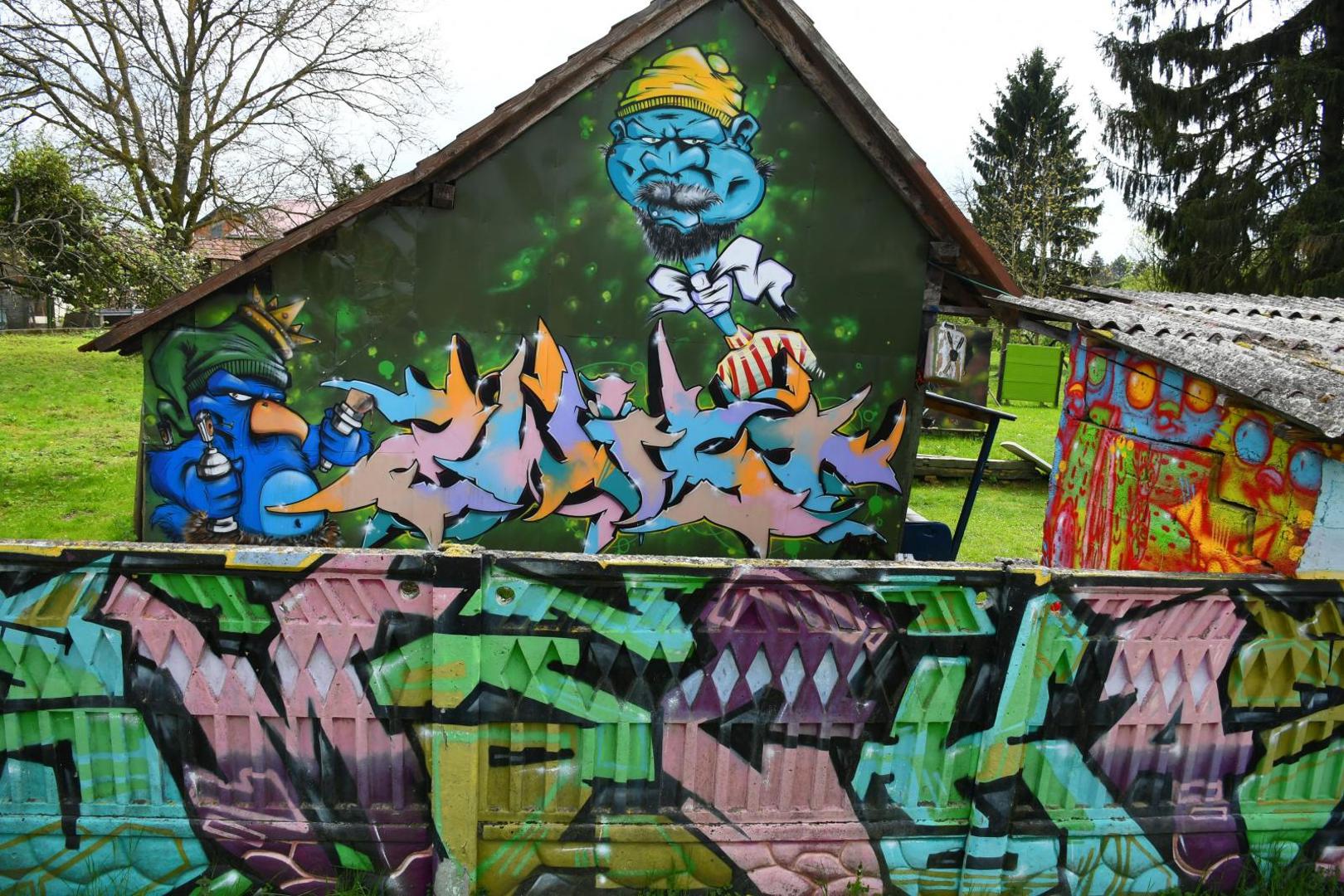 03.05.2021., Legrad - Turisticka patrola Vecernjeg lista. Legrad. Jedna od najvecih atrakcija je Grafiti ranc.  
Photo:Damir Spehar/PIXSELL