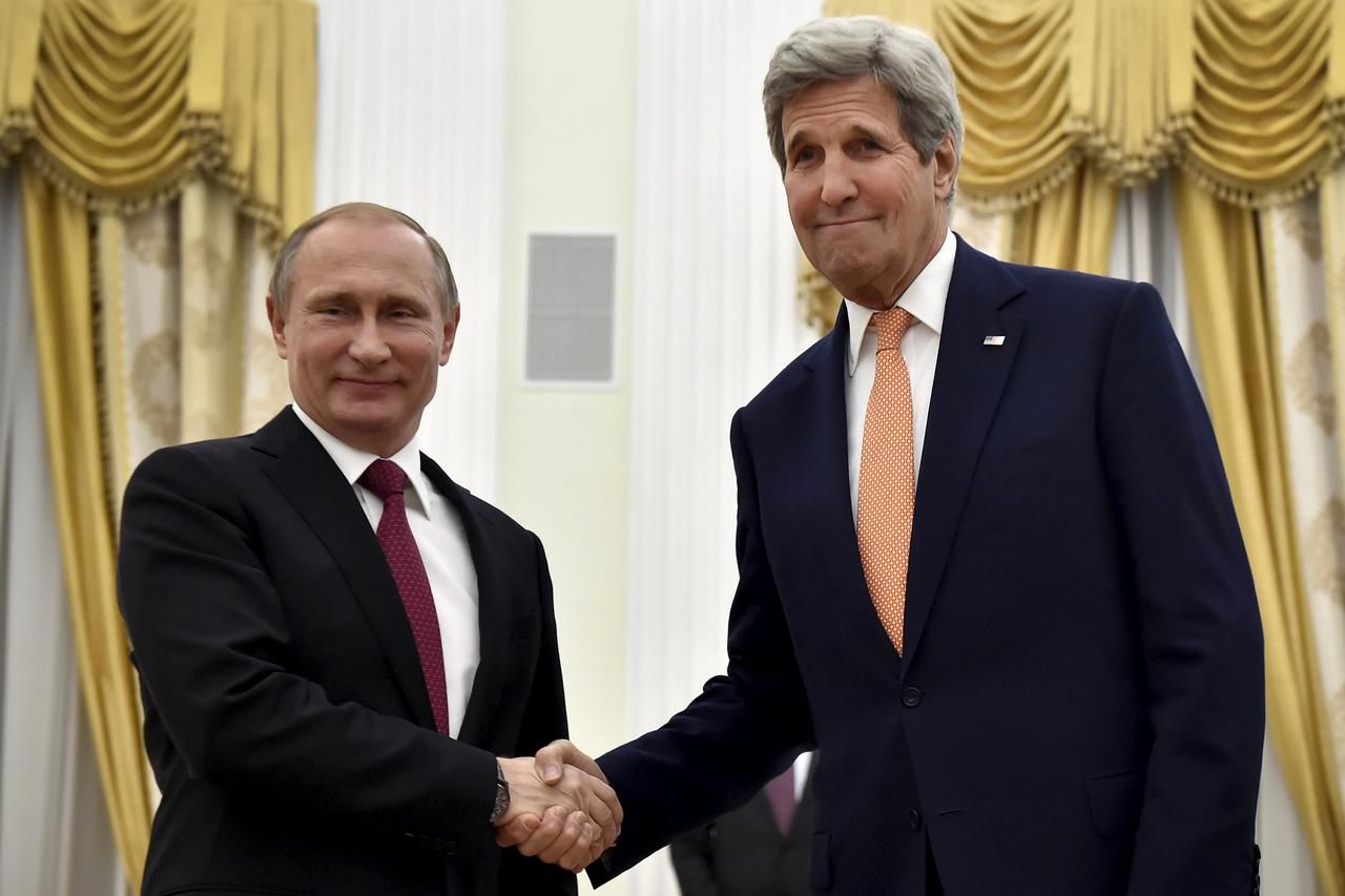 Vladimir Putin i John Kerry