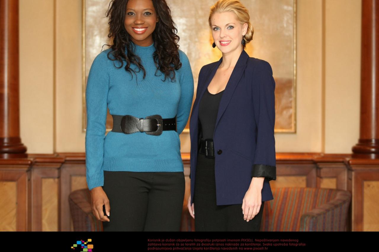 '19.10.2011., Zagreb - Press konferencija opernog pjevaca Placida Dominga i pjevaca gostiju Tonija Cetinskog,Angel Blue i Mickaele Oeste uoci koncerta u Zagrebu. Photo: Jurica Galoic/PIXSELL'