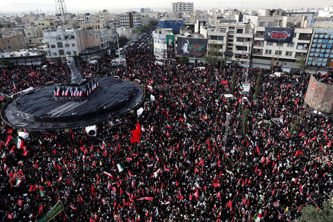 Funeral procession for Iran's late Supreme Leader Ayatollah Ali Khamenei