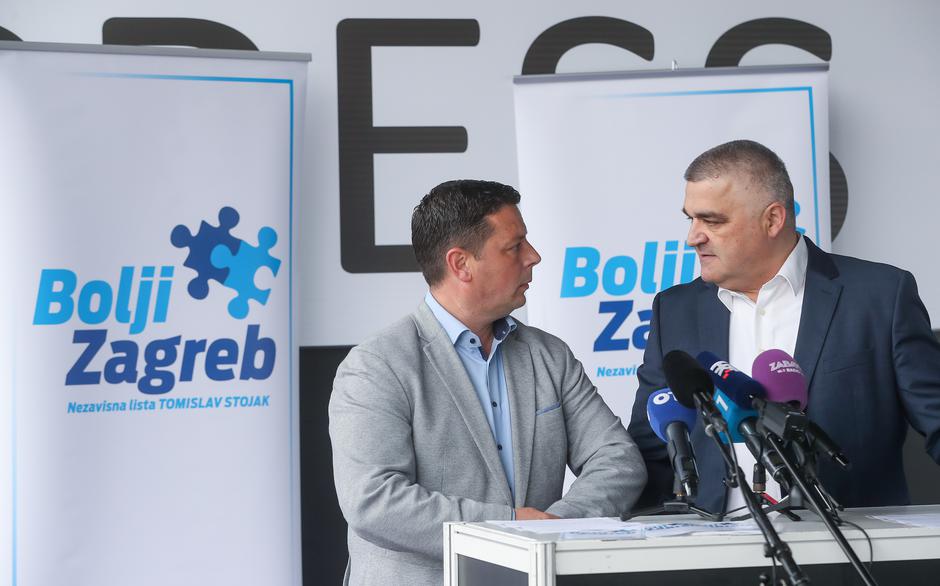 Zagreb: Tomislav Stojak i Vladimir Andrić predali potpise za kandidaturu za Gradsku skupštinu