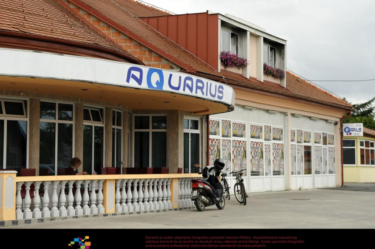 \'24.06.2011., Lopatinec- Caffe bar i disko klub Aquarius, gdje je majka u stanu iznad kluba zapalila dijete a potom sebi ranila trbuh. Photo: Vjeran Zganec-Rogulja/PIXSELL\'