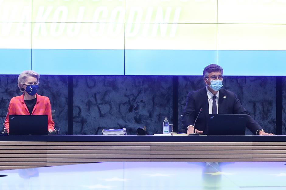 Zagreb: Ursula von der Leyen na sjednici Vlade
