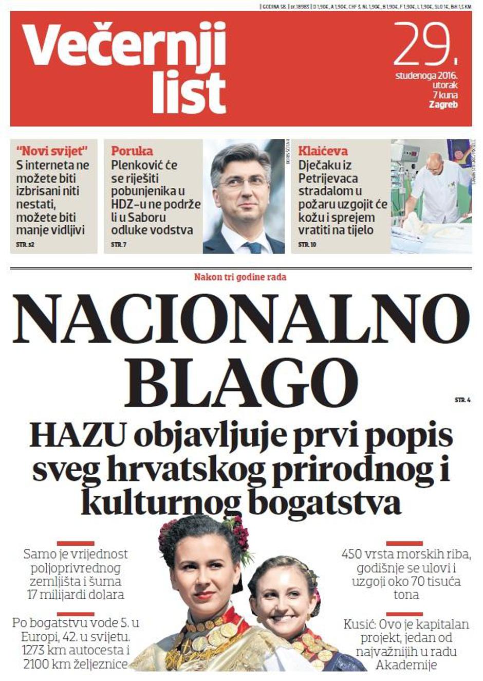 Naslovnica 29.11.
