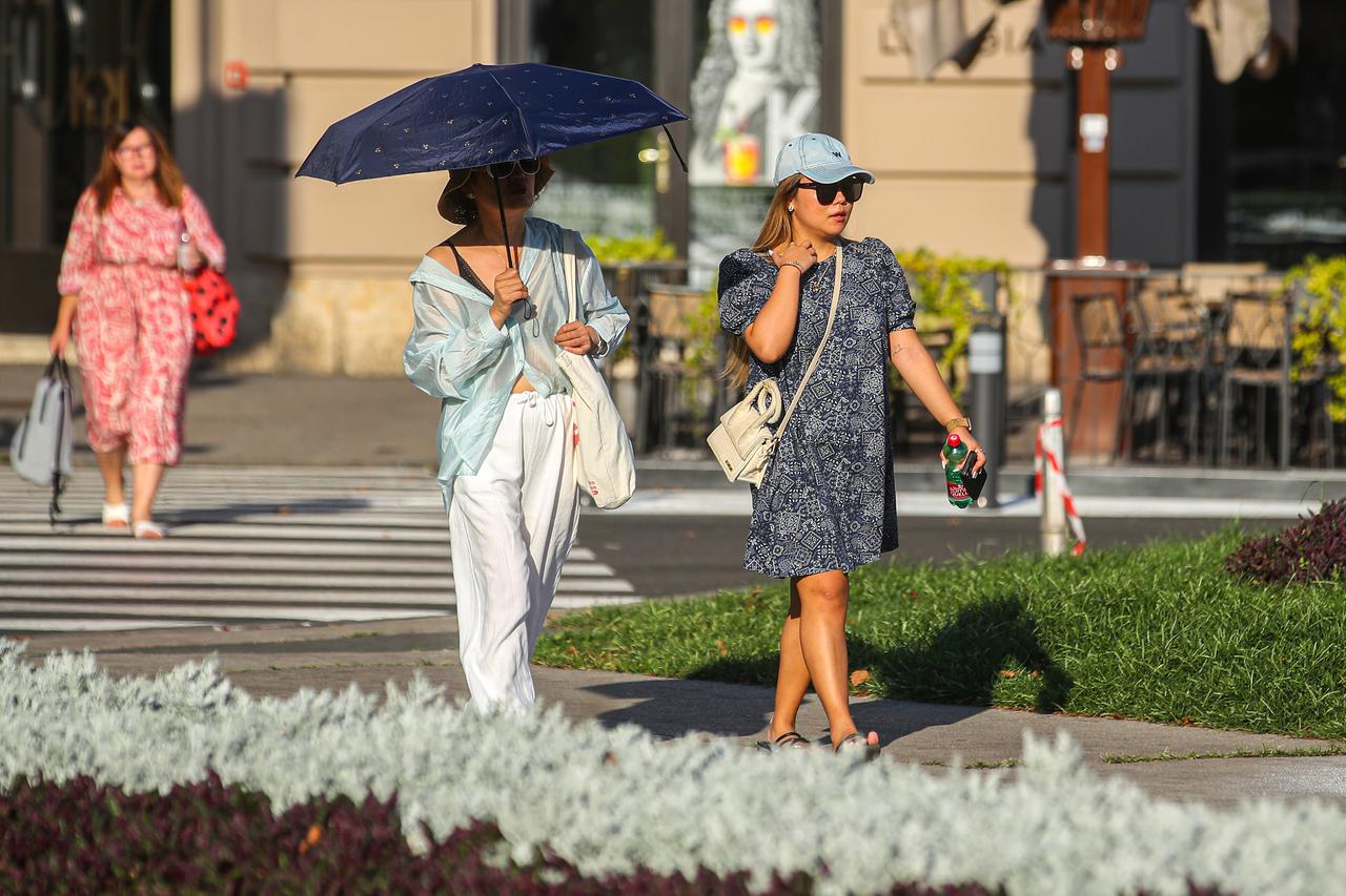 Zagreb: Ljetna atmosfera grada uslijed toplinskog vala
