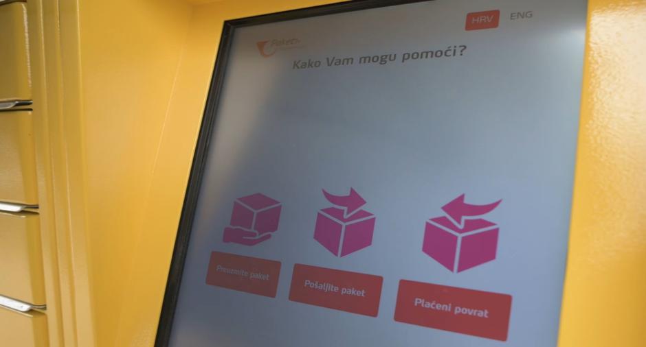 Paketomati - važna karika u obratnoj logistici Hrvatske pošte