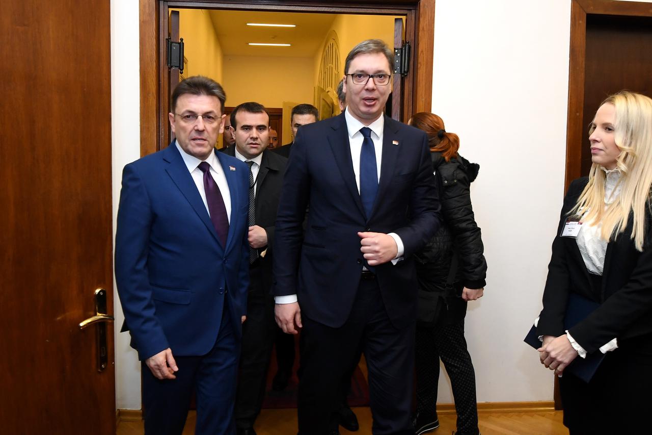 Kolinda Grabar-Kitarović i Aleksandar Vučić u HGK