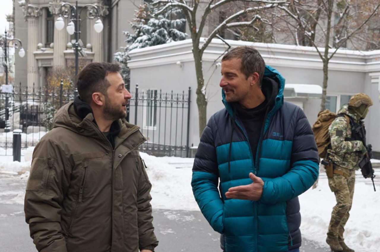 Bear Grylls i Volodimir Zelenski