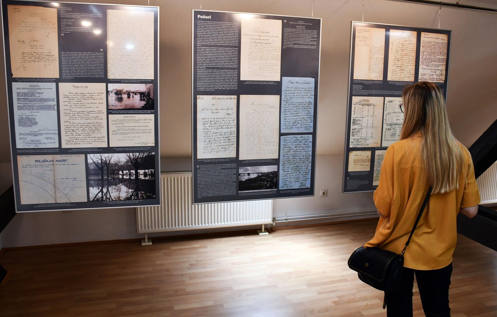 10.06.2021., Slavonski Brod - Otvorenje izlozbe Drzavnog arhiva "Poplave, potresi, pozari i epidemije u povijesnim izvorima". Photo: Ivica Galovic/PIXSELL
