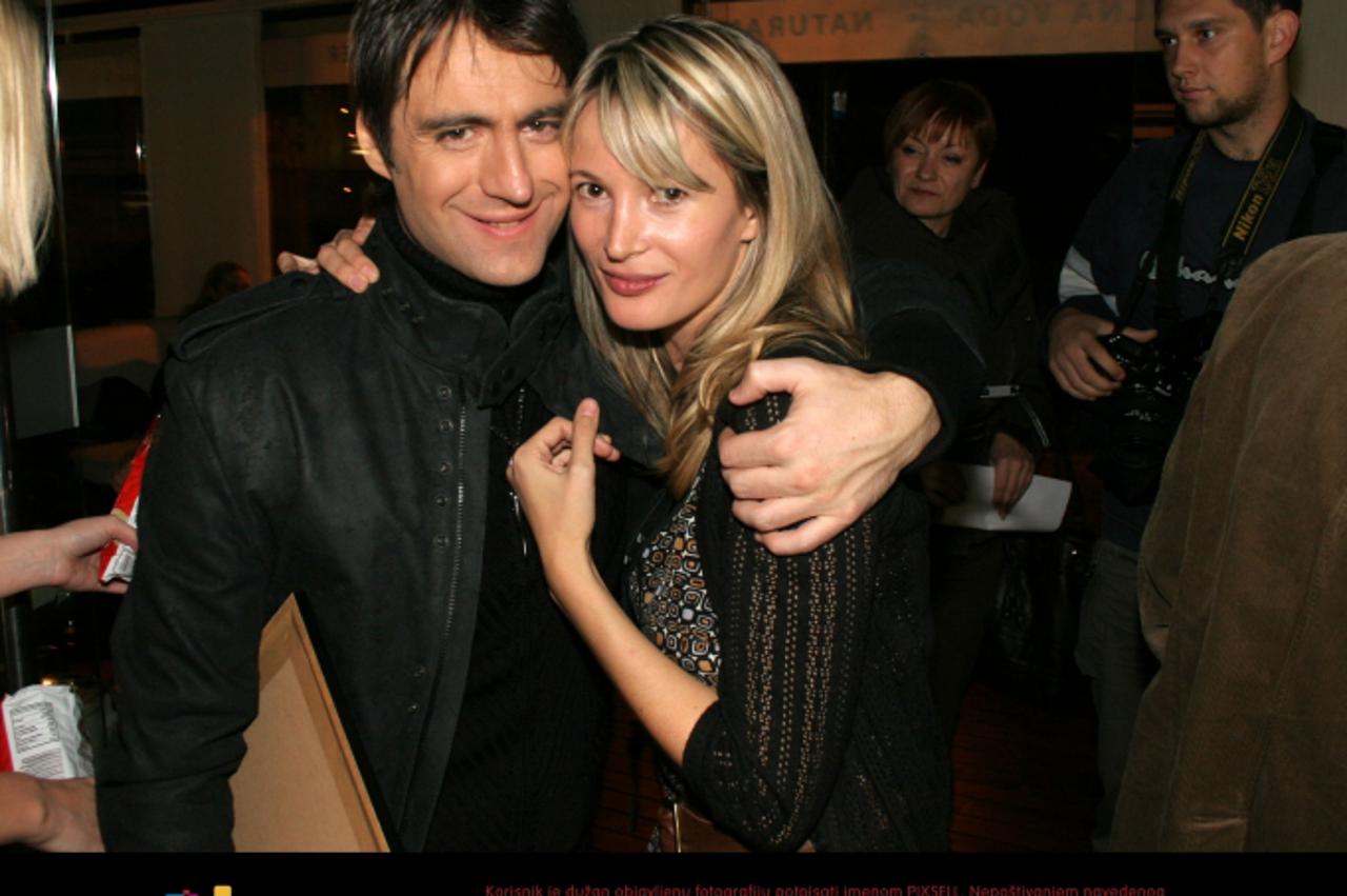 '08.11.2006 Zagreb - Boris Novkovic sa suprugom Lucijom Photo Marijan Delija/24sata'