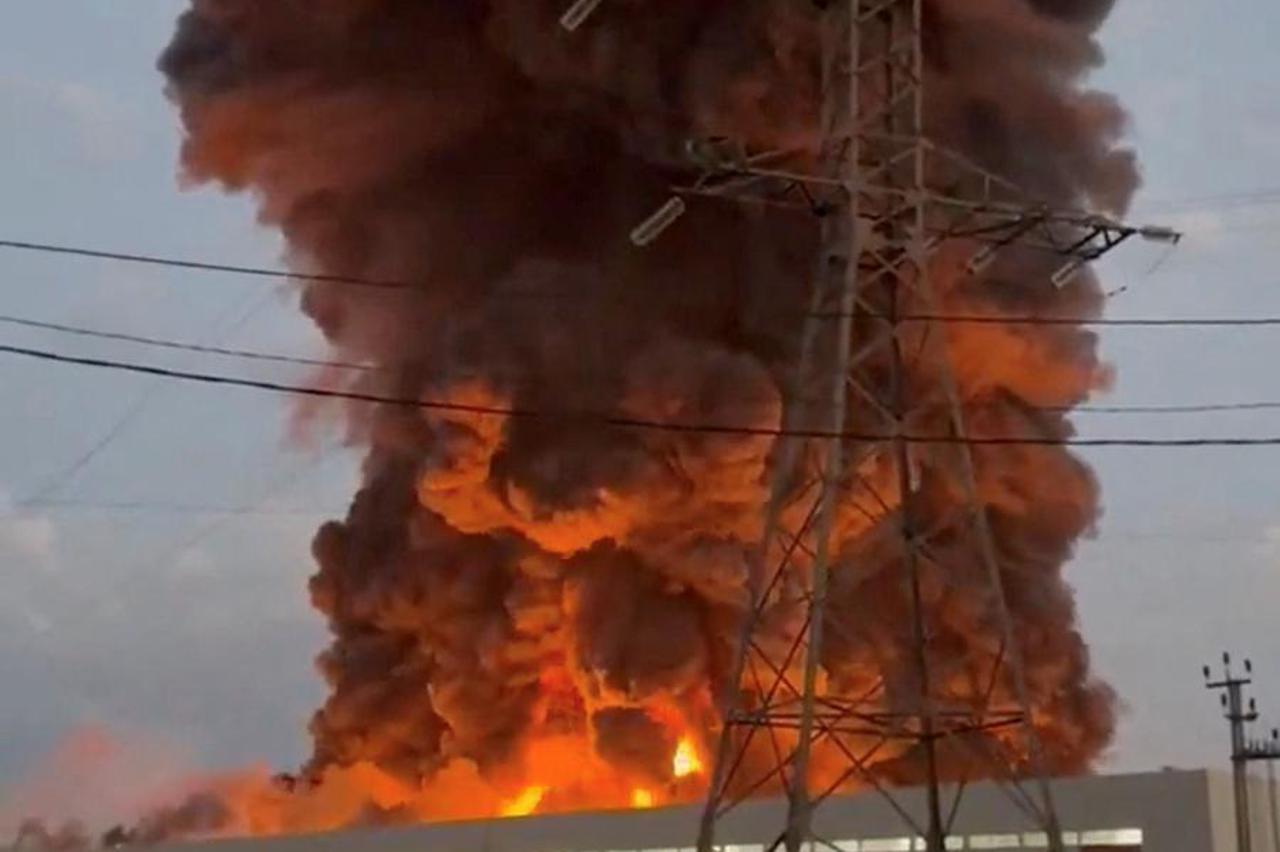 Wildberries warehouse on fire after attack in Nevinnomyssk